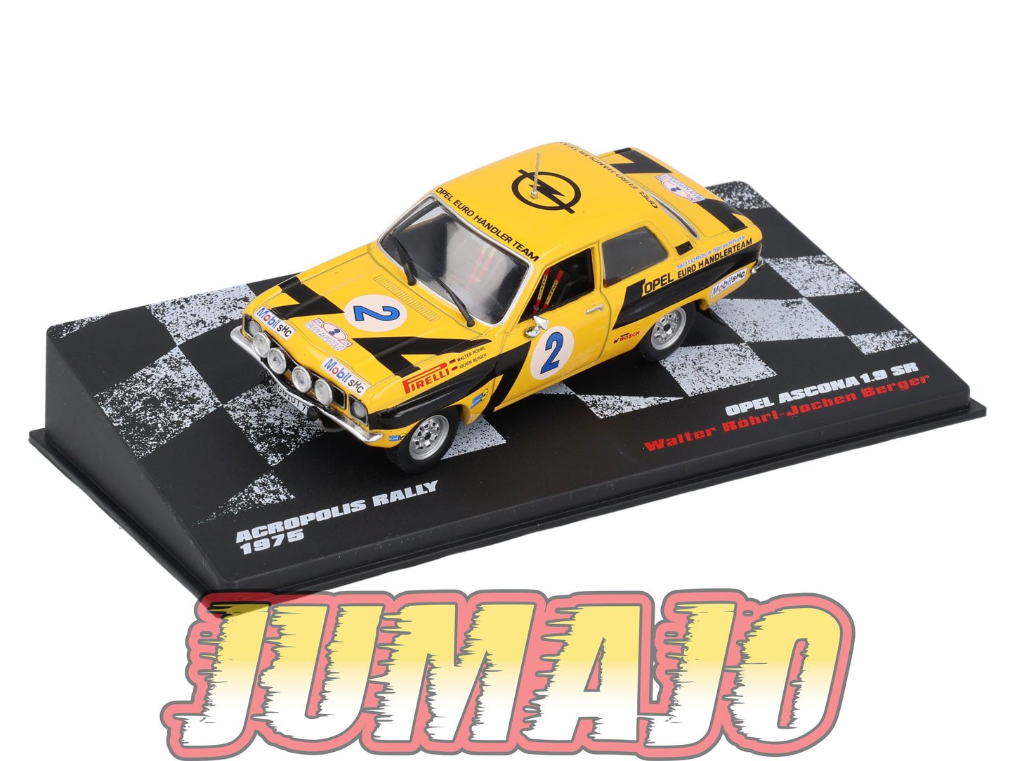 RVR38 1/43 Altaya Vainqueurs rallye : OPEL Ascona 1.9 Sr 1975 #2 W.Röhrl