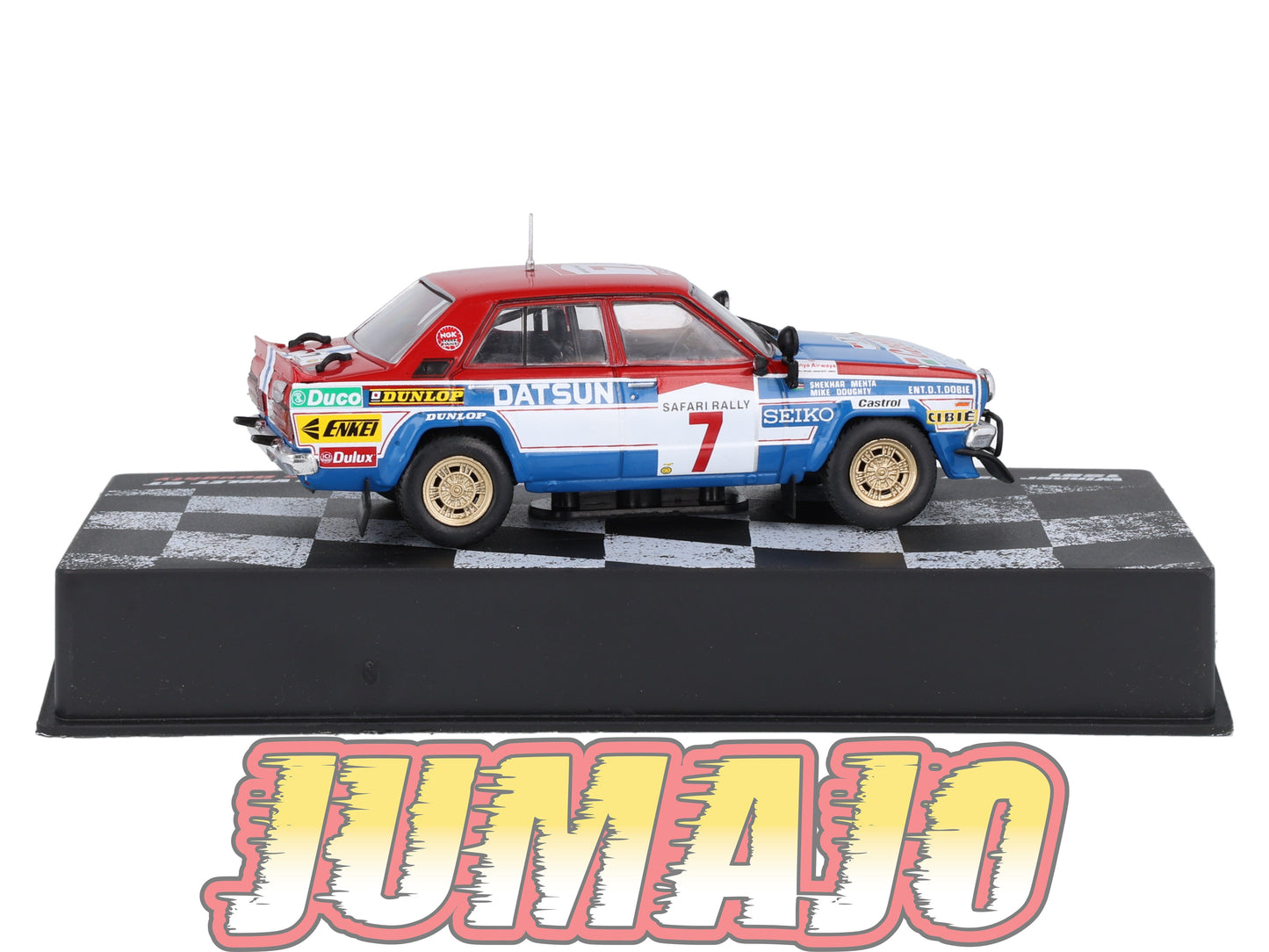 RVR39 1/43 Altaya Vainqueurs rallye : DATSUN Violet GT 1981 #7 S.Mehta