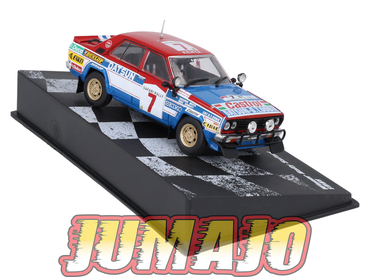 RVR39 1/43 Altaya Vainqueurs rallye : DATSUN Violet GT 1981 #7 S.Mehta