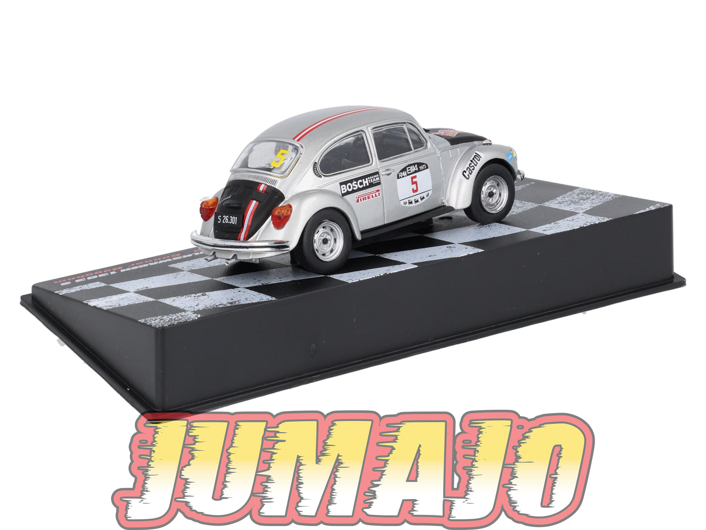 RVR41 1/43 Altaya Vainqueurs rallye : VOLKSWAGEN COX 1303S 1973 #5 A.Warmbold