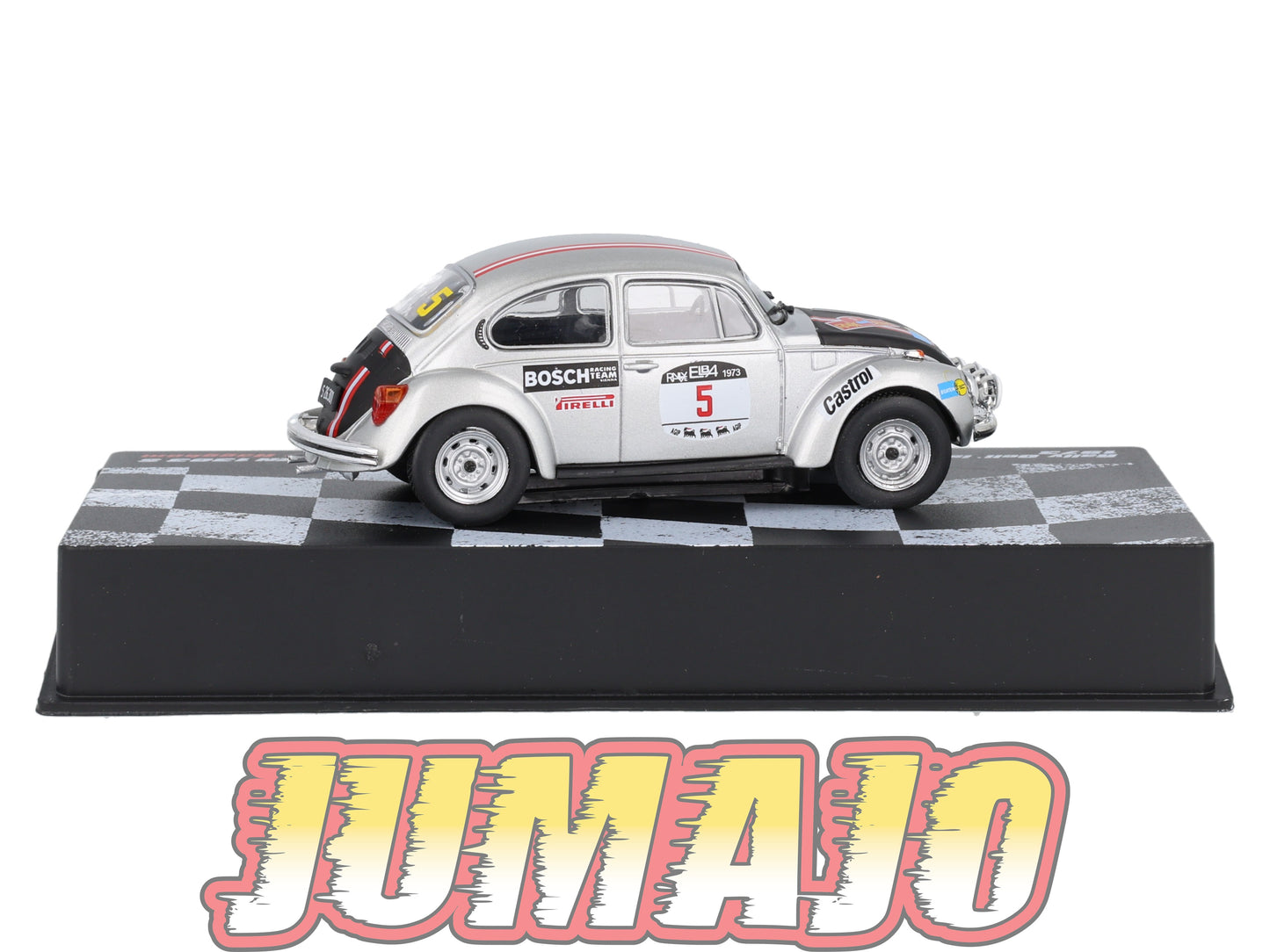 RVR41 1/43 Altaya Vainqueurs rallye : VOLKSWAGEN COX 1303S 1973 #5 A.Warmbold