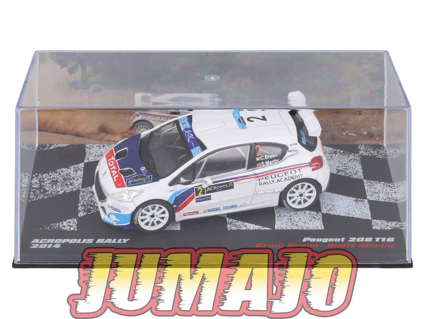 RVR53 1/43 Altaya Vainqueurs rallye PEUGEOT 208 T16 2014 #2 C Breen
