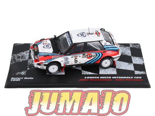 RVR61 1/43 Altaya Vainqueurs rallye LANCIA DELTA INTEGRALE 16V 1991 KANKKUNEN #6