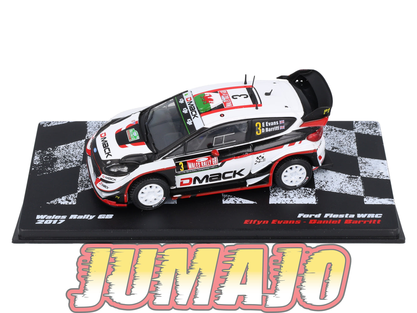 RVR6 1/43 Altaya Vainqueurs rallye : FORD Fiesta WRC 2017E.Evans #3