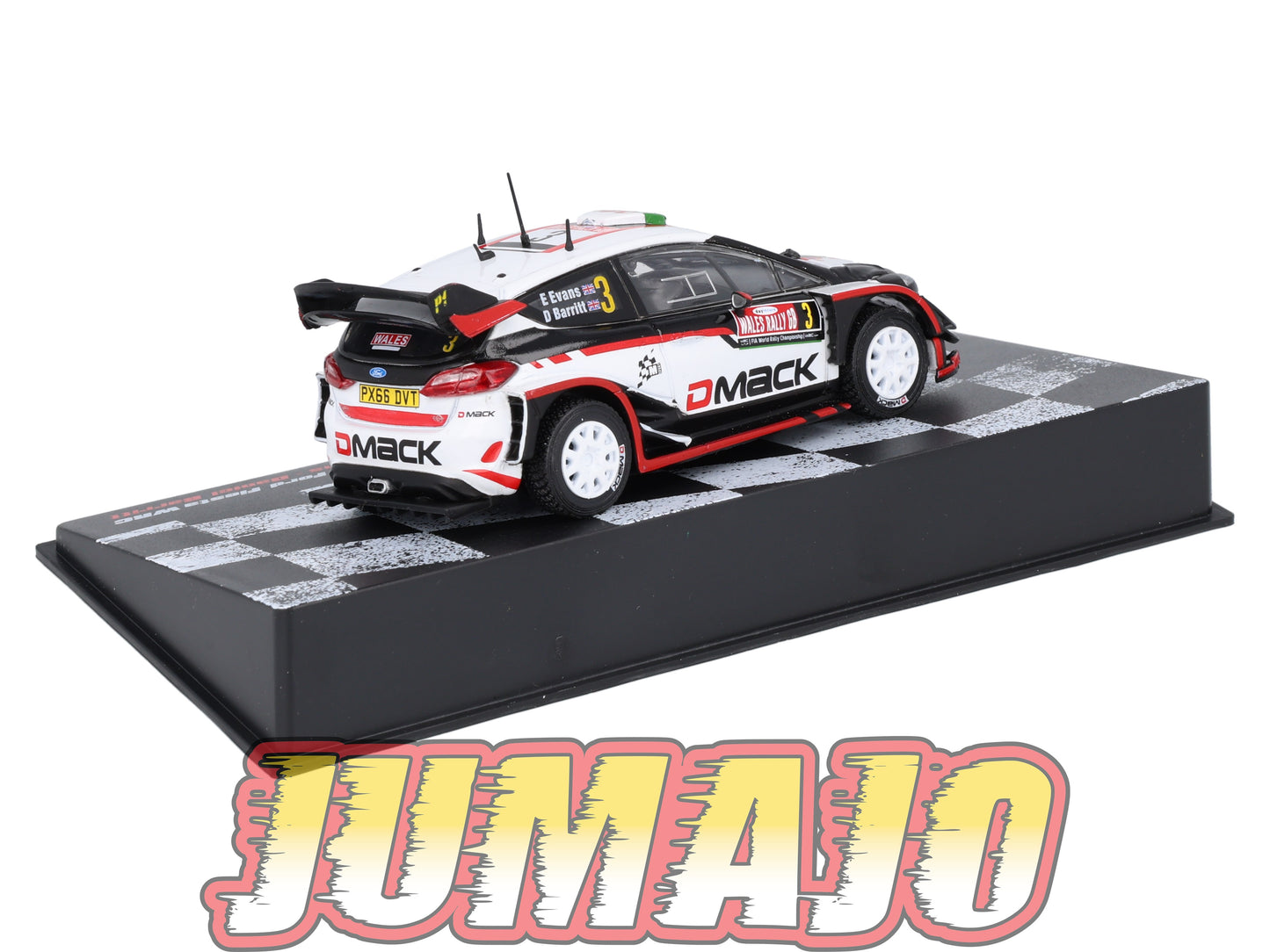RVR6 1/43 Altaya Vainqueurs rallye : FORD Fiesta WRC 2017E.Evans #3