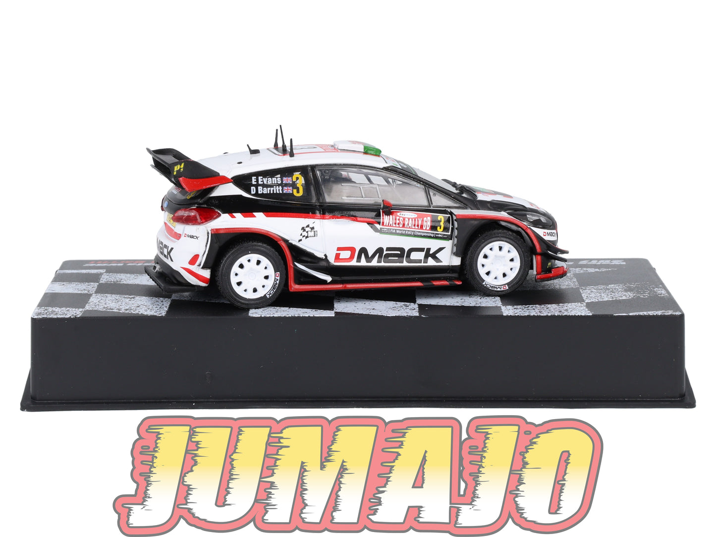 RVR6 1/43 Altaya Vainqueurs rallye : FORD Fiesta WRC 2017E.Evans #3