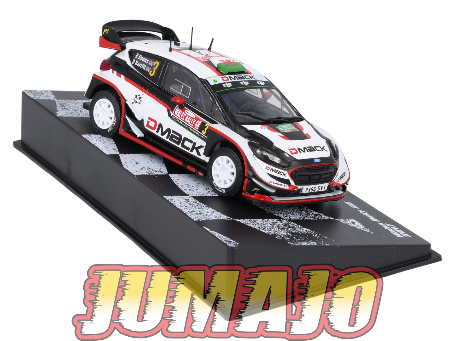 RVR6 1/43 Altaya Vainqueurs rallye : FORD Fiesta WRC 2017E.Evans #3