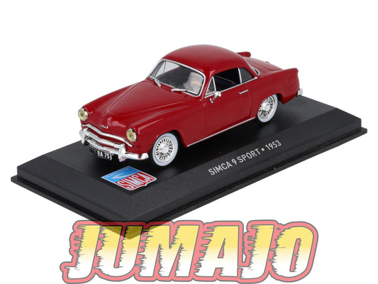 SIM11 Voiture 1/43 IXO Altaya SIMCA : SIMCA 9 Sport 1953