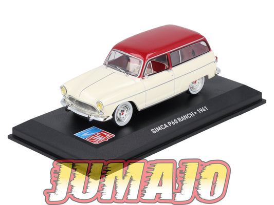 SIM18 Voiture 1/43 IXO Altaya SIMCA P60 Ranch 1961
