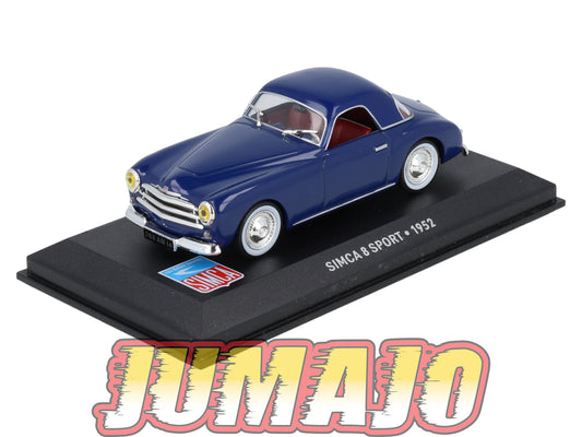 SIM3 Voiture 1/43 IXO Altaya SIMCA : SIMCA 8 Sport 1952