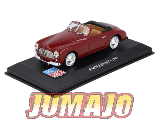 SIM75 Voiture 1/43 IXO Altaya SIMCA : SIMCA 8 Sport 1949