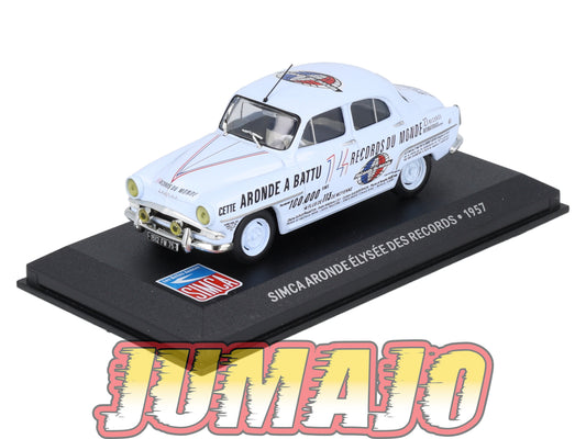 SIM86 Voiture 1/43 IXO Altaya SIMCA : SIMCA Aronde Elysee des records 1957