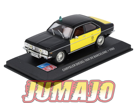 SIM90 Voiture 1/43 IXO Altaya SIMCA : CHRYSLER Diesel-Taxi de Barcelone 1980