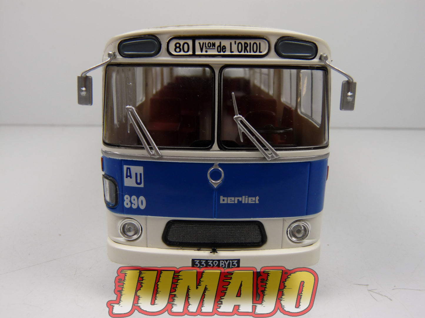 SUB104 Bus 1/43 IXO Hachette BERLIET PH100 RATVM Marseille 1962 n°80 France