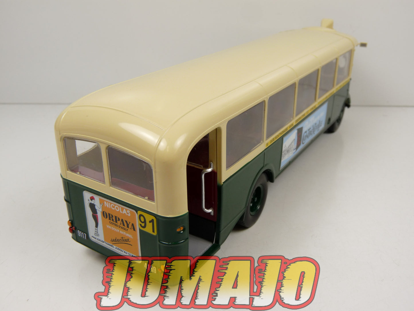 SUB115 Bus 1/43 IXO Hachette RENAULT RATP TN4H-Bla n°91 Bastille France 1936