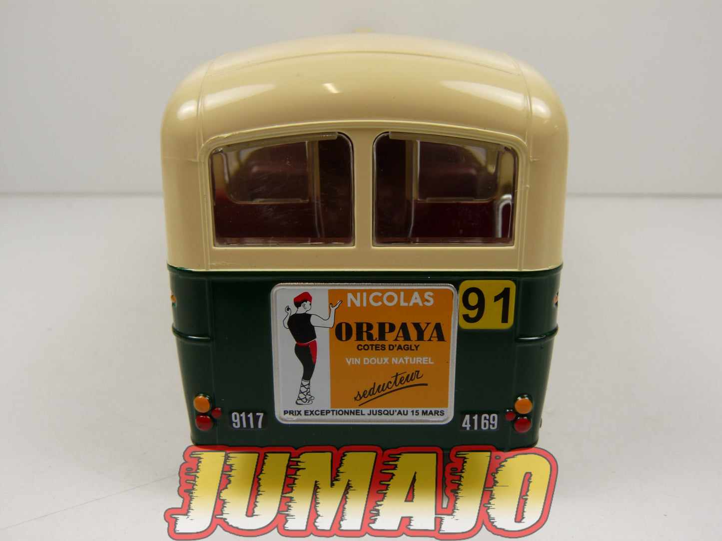 SUB115 Bus 1/43 IXO Hachette RENAULT RATP TN4H-Bla n°91 Bastille France 1936