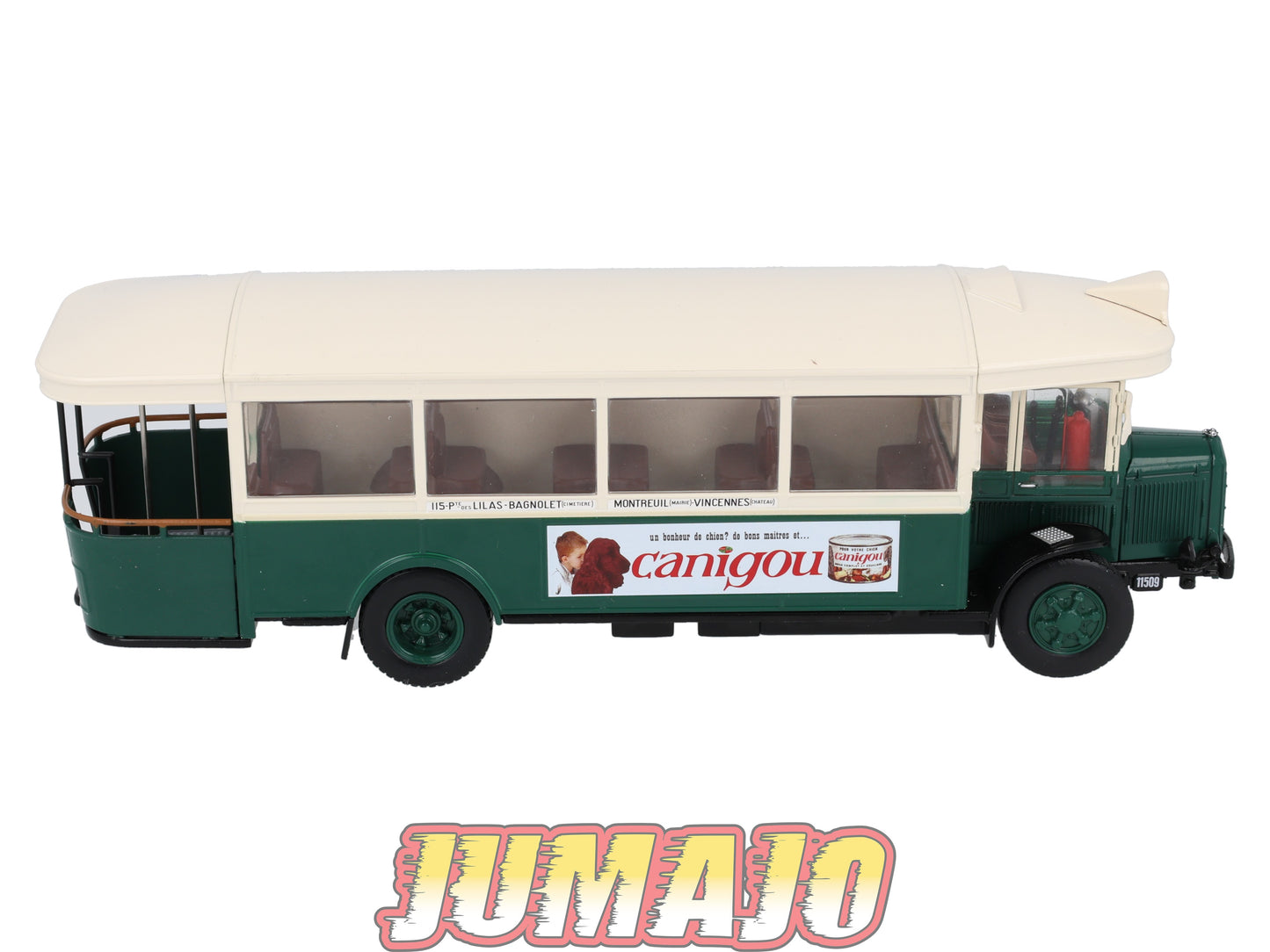 SUB29 Bus 1/43 IXO Hachette : RENAULT TN6 C2 Canigou 1934 Ligne 115 Vincennes (Château)