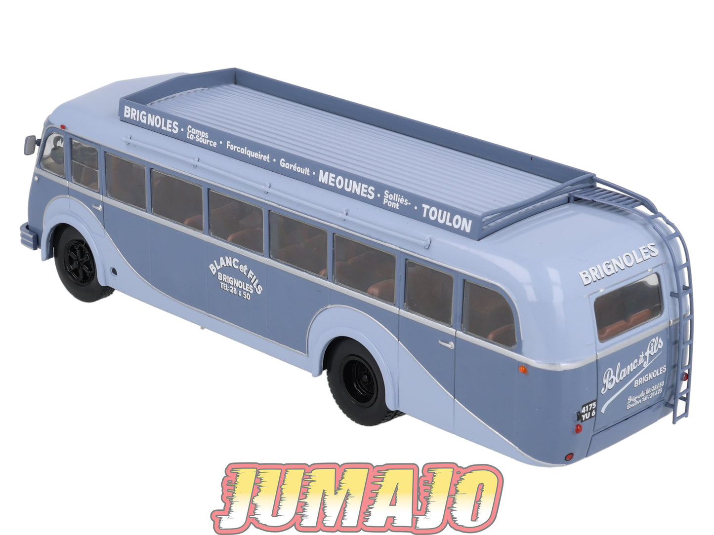 SUB52 Bus 1/43 IXO Hachette BERLIET PC8W Blanc et Fils Brignoles