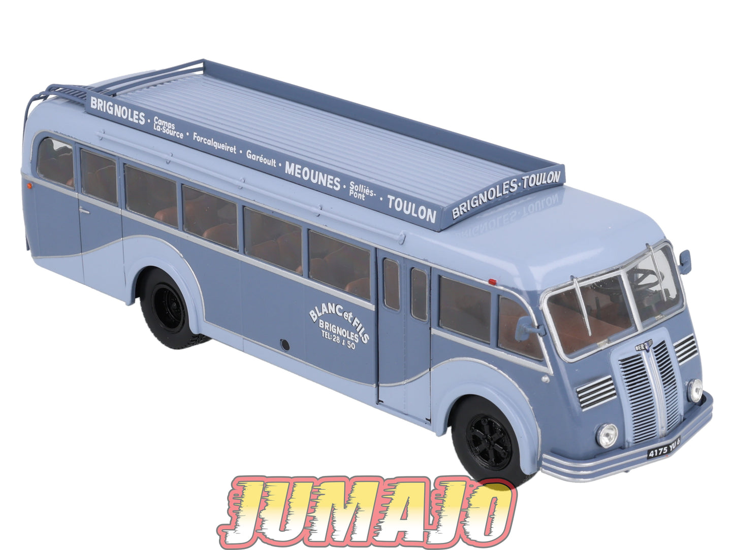 SUB52 Bus 1/43 IXO Hachette BERLIET PC8W Blanc et Fils Brignoles