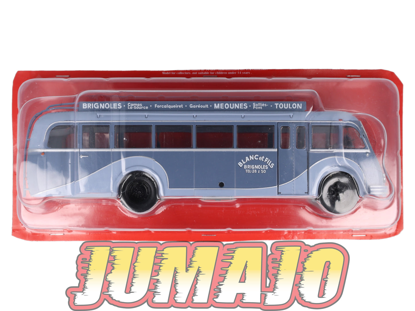 SUB52 Bus 1/43 IXO Hachette BERLIET PC8W Blanc et Fils Brignoles