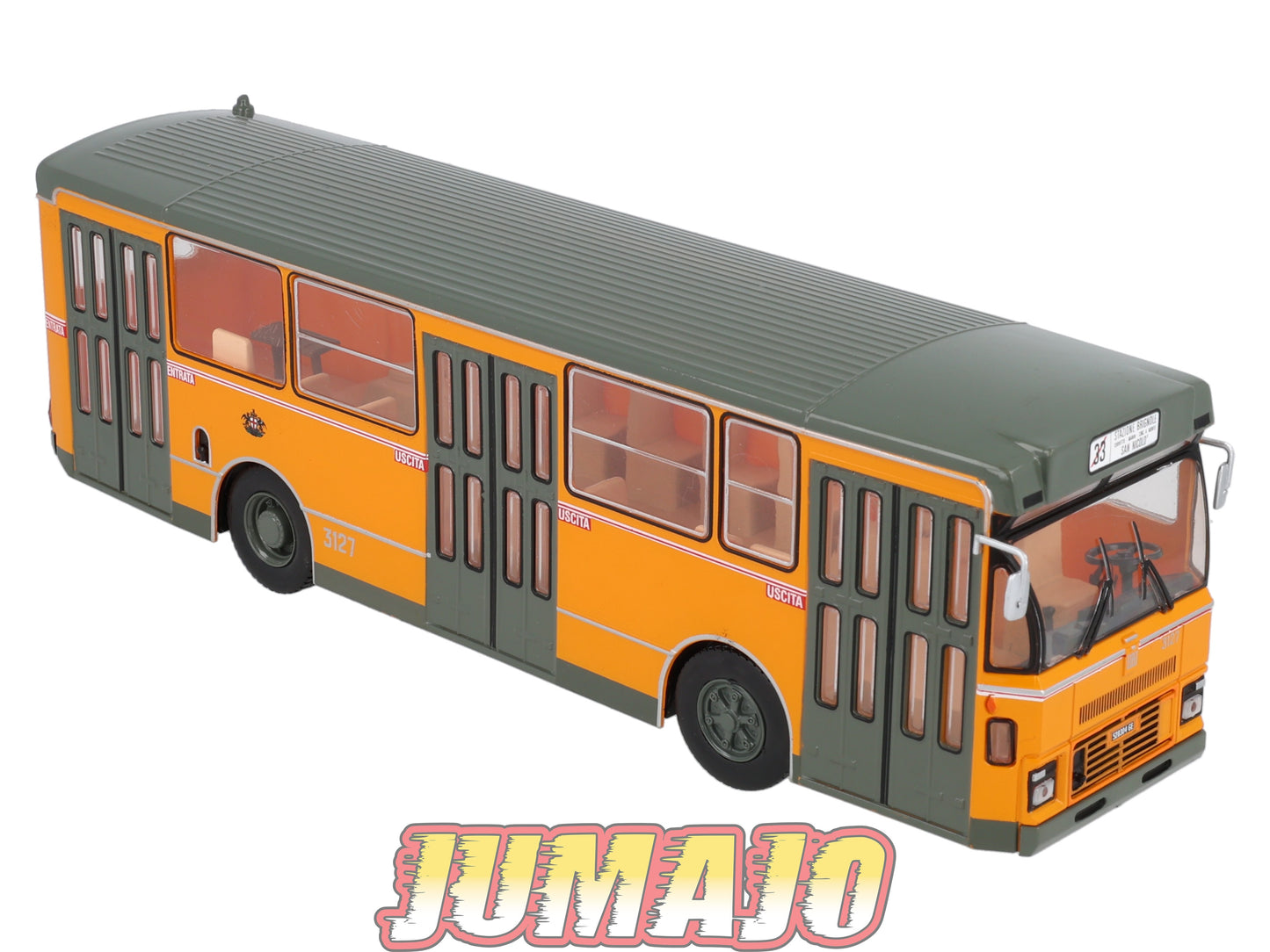 SUB53 Bus 1/43 IXO Hachette FIAT 418 A/C n°33 Stazione Brignole