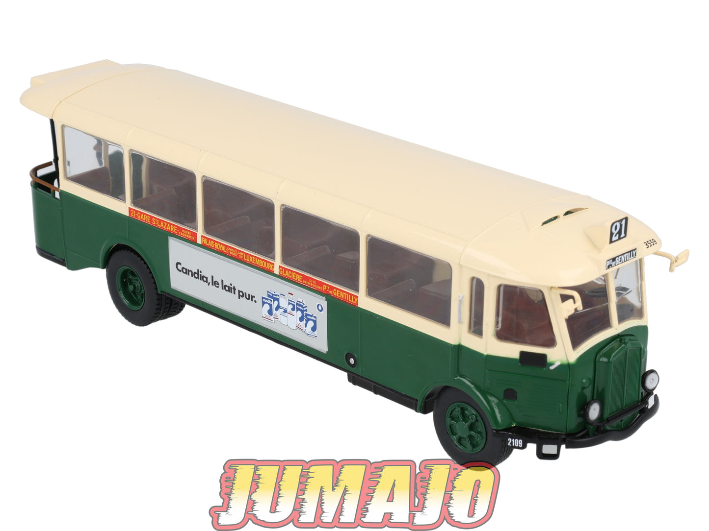 SUB55 Bus 1/43 IXO Hachette : RENAULT TN4H 1936-72 Candia Ligne 21 Porte De Gentilly
