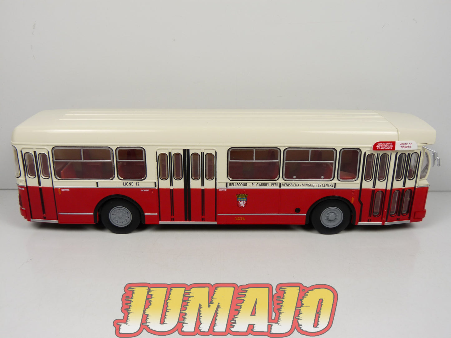 SUB76 Bus 1/43 IXO Hachette BERLIET PCM U Bellecour n°12