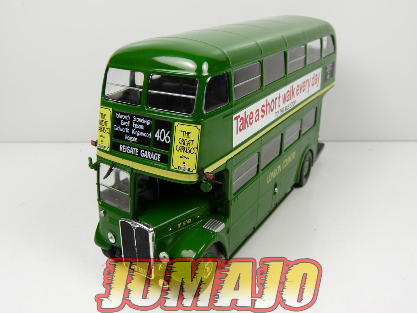 SUB87 Bus 1/43 IXO Hachette AEC Regent III RT Country Bus U.K n°406 1947 Londres