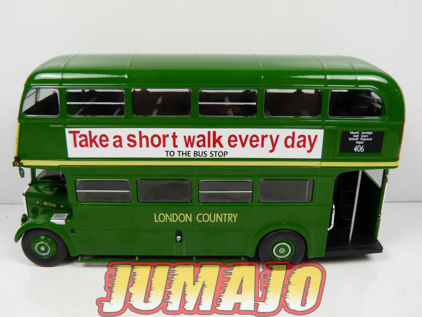 SUB87 Bus 1/43 IXO Hachette AEC Regent III RT Country Bus U.K n°406 1947 Londres