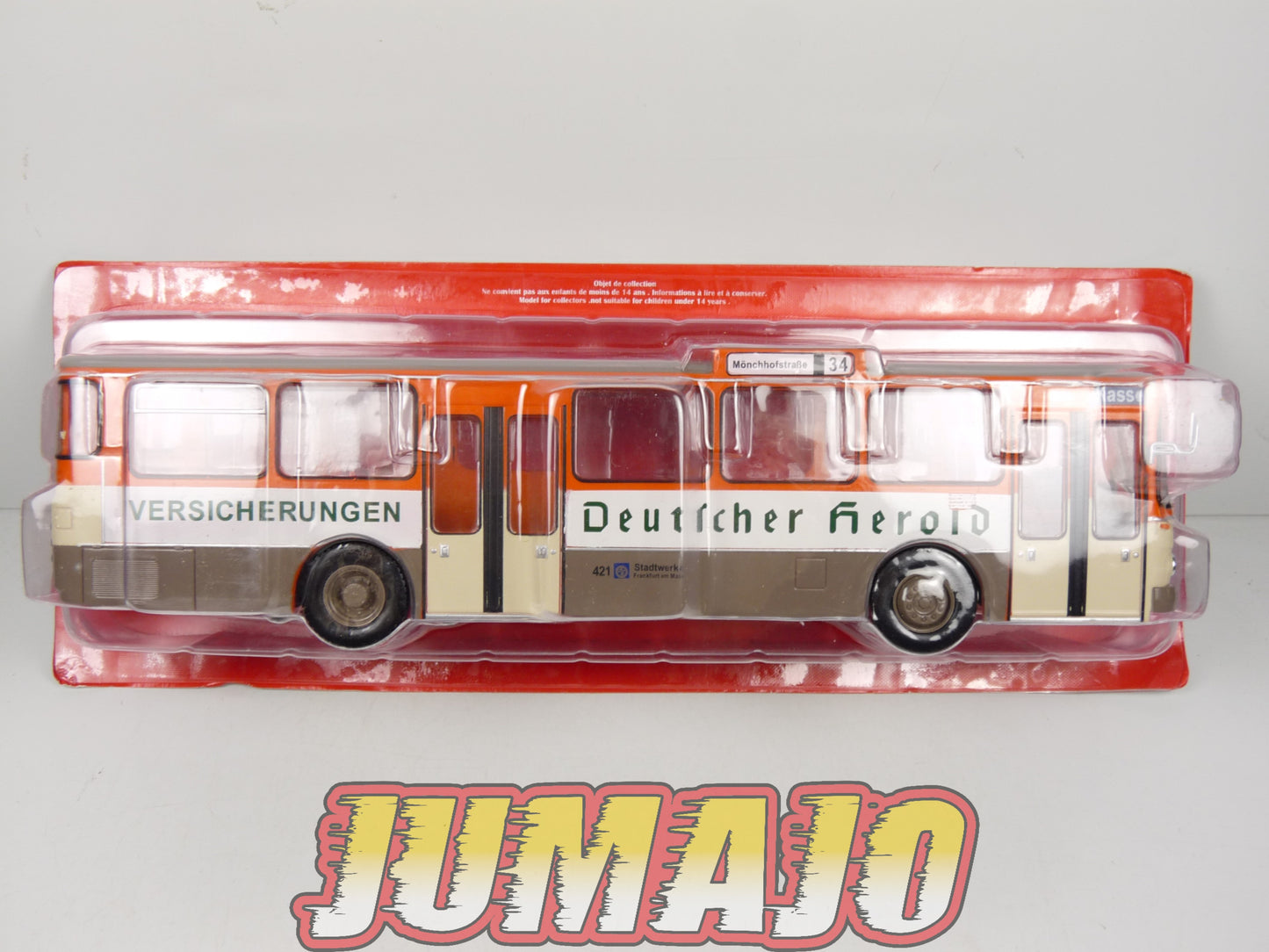 SUB88 Bus 1/43 IXO Hachette MERCEDES O305 Frankfurt Mönchhofstraße n°34 Germany 1979