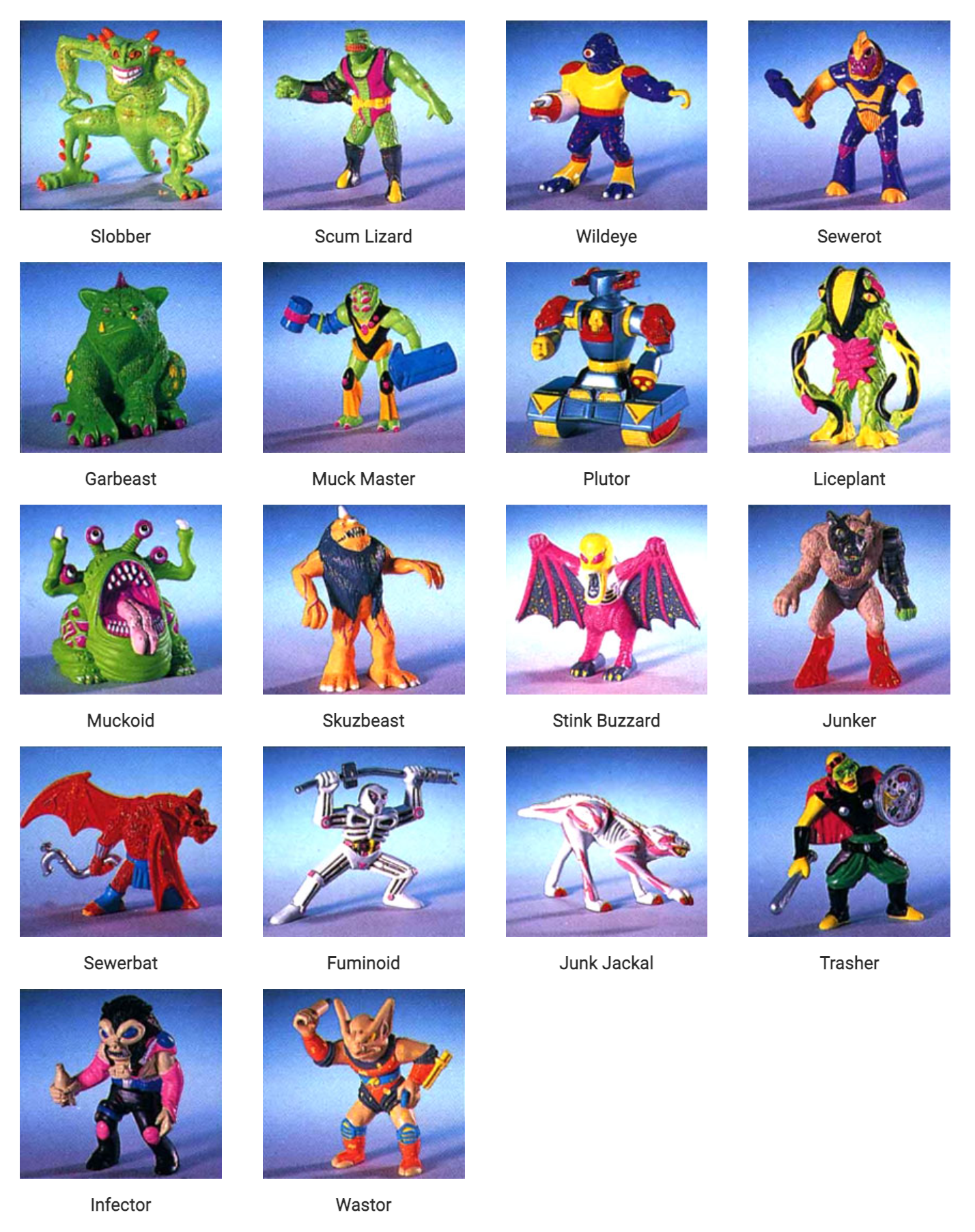 BLI63 Figurine PVC GALOOB 1991 Trash Bag Bunch 12cm