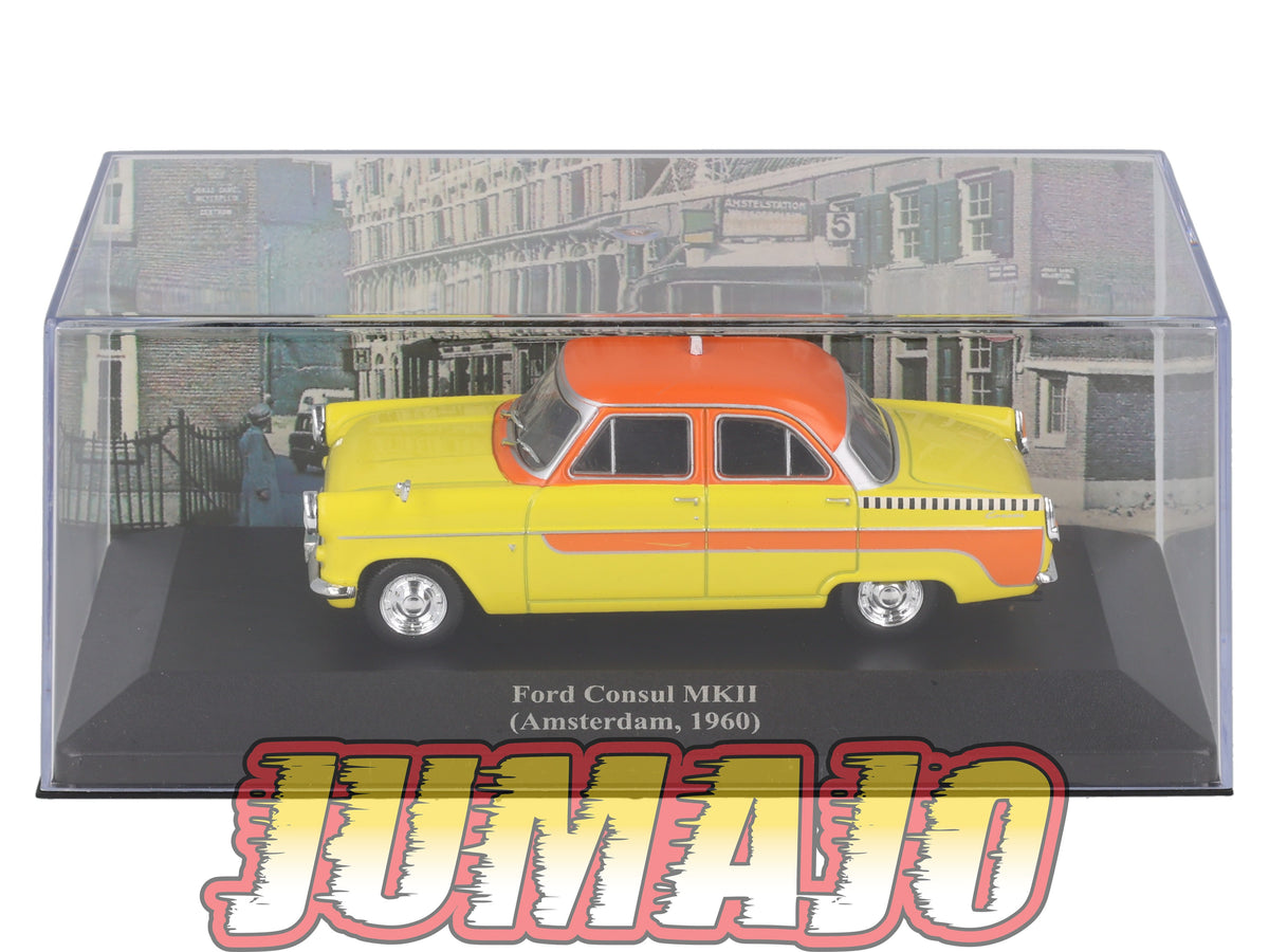 TAX46 Voiture 1/43 IXO Altaya Taxis du Monde : FORD Consul MKII 1960 Amsterdam