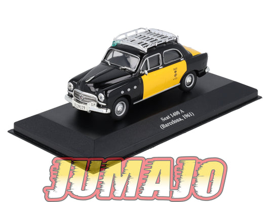 TAX6 Voiture 1/43 IXO Altaya Taxis du Monde : SEAT 1400 A 1961 Barcelone