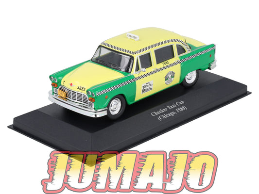 TAX9 Voiture 1/43 IXO Altaya Taxis du Monde : CHECKER Taxi Cab 1980 Chicago