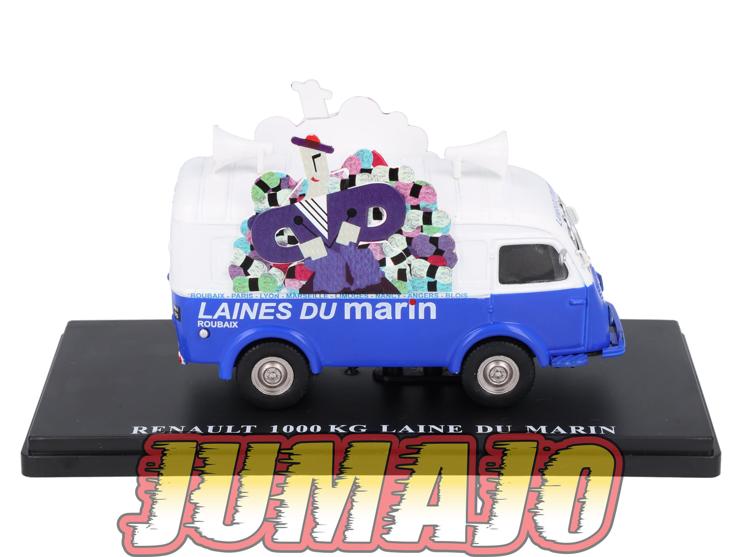 TDF31 Voiture Tour De France 1/43 HACHETTE : RENAULT 1000 Kg Laine du marin
