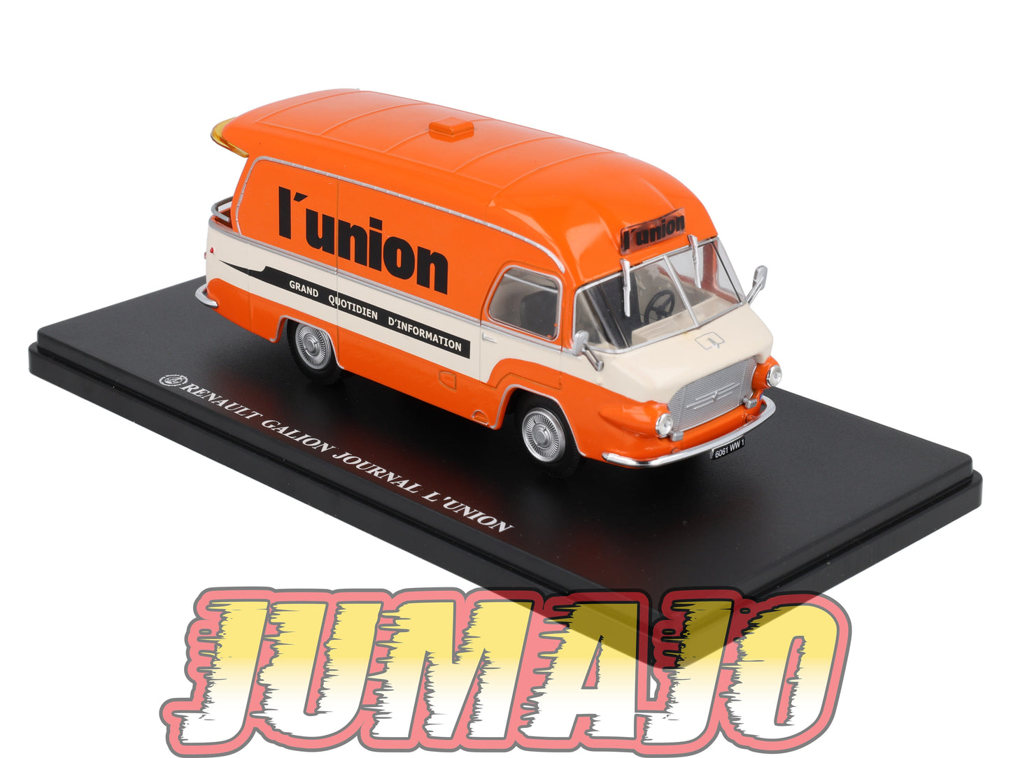 TDF32 Voiture Tour De France 1/43 HACHETTE : RENAULT Galion Journal l'union
