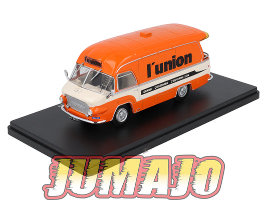 TDF32 Voiture Tour De France 1/43 HACHETTE : RENAULT Galion Journal l'union