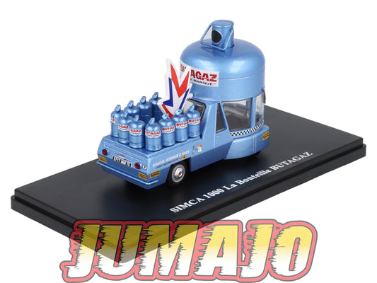 TDF45 voiture Tour De France 1/43 Hachettes : SIMCA 1000 Butagaz