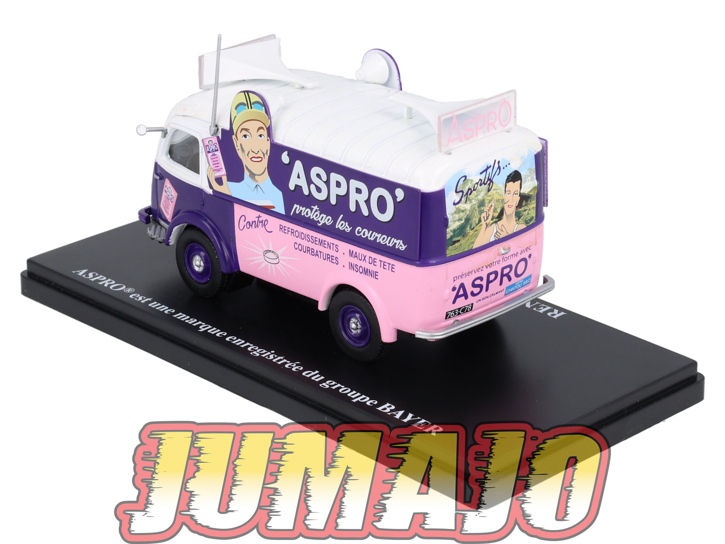 TDF58 Voiture Tour De France 1/43 HACHETTE : RENAULT 1000 Kg ASPRO