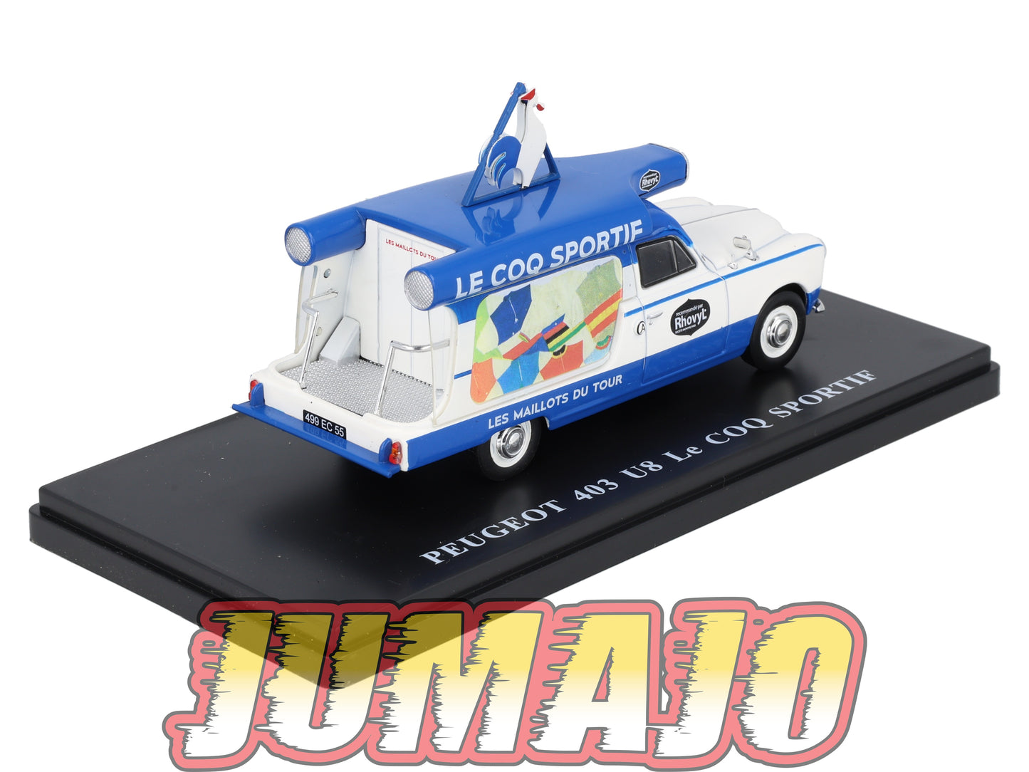 TDF63 Voiture Tour De France 1/43 HACHETTE : PEUGEOT 403 U8 Le Coq sportif