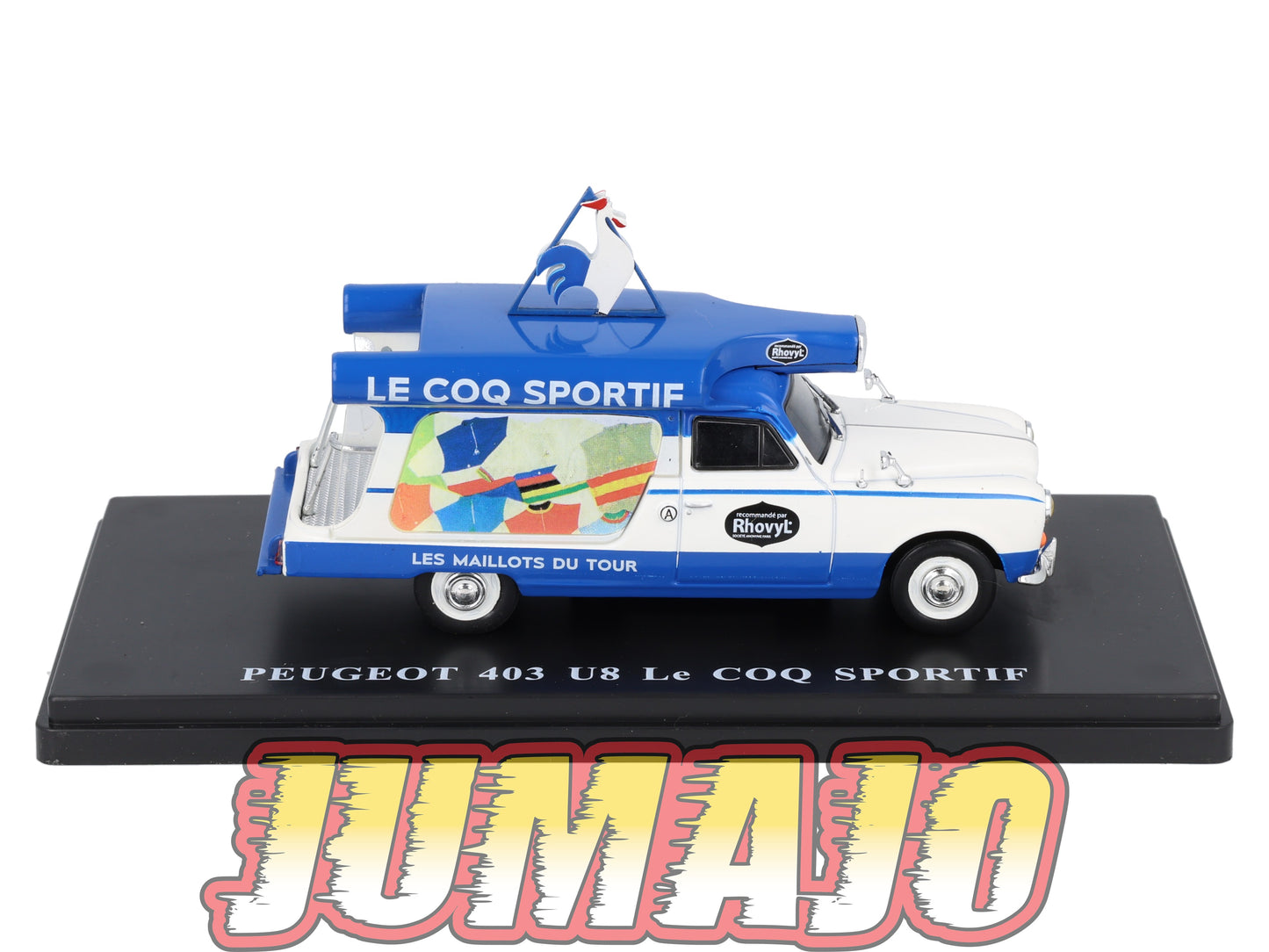 TDF63 Voiture Tour De France 1/43 HACHETTE : PEUGEOT 403 U8 Le Coq sportif