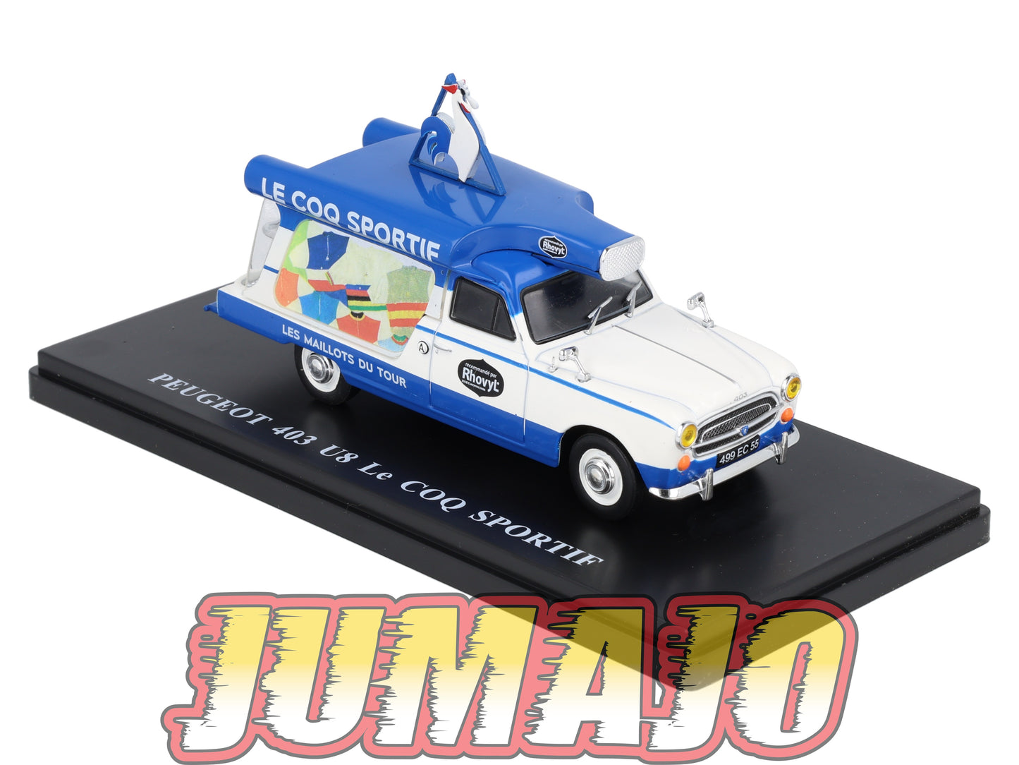 TDF63 Voiture Tour De France 1/43 HACHETTE : PEUGEOT 403 U8 Le Coq sportif