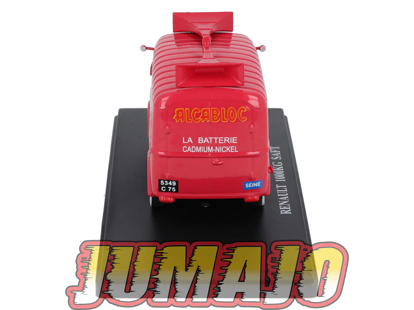 TDF75 Voiture Tour De France 1/43 HACHETTE : RENAULT 1000KG Saft Alcabloc Batterie