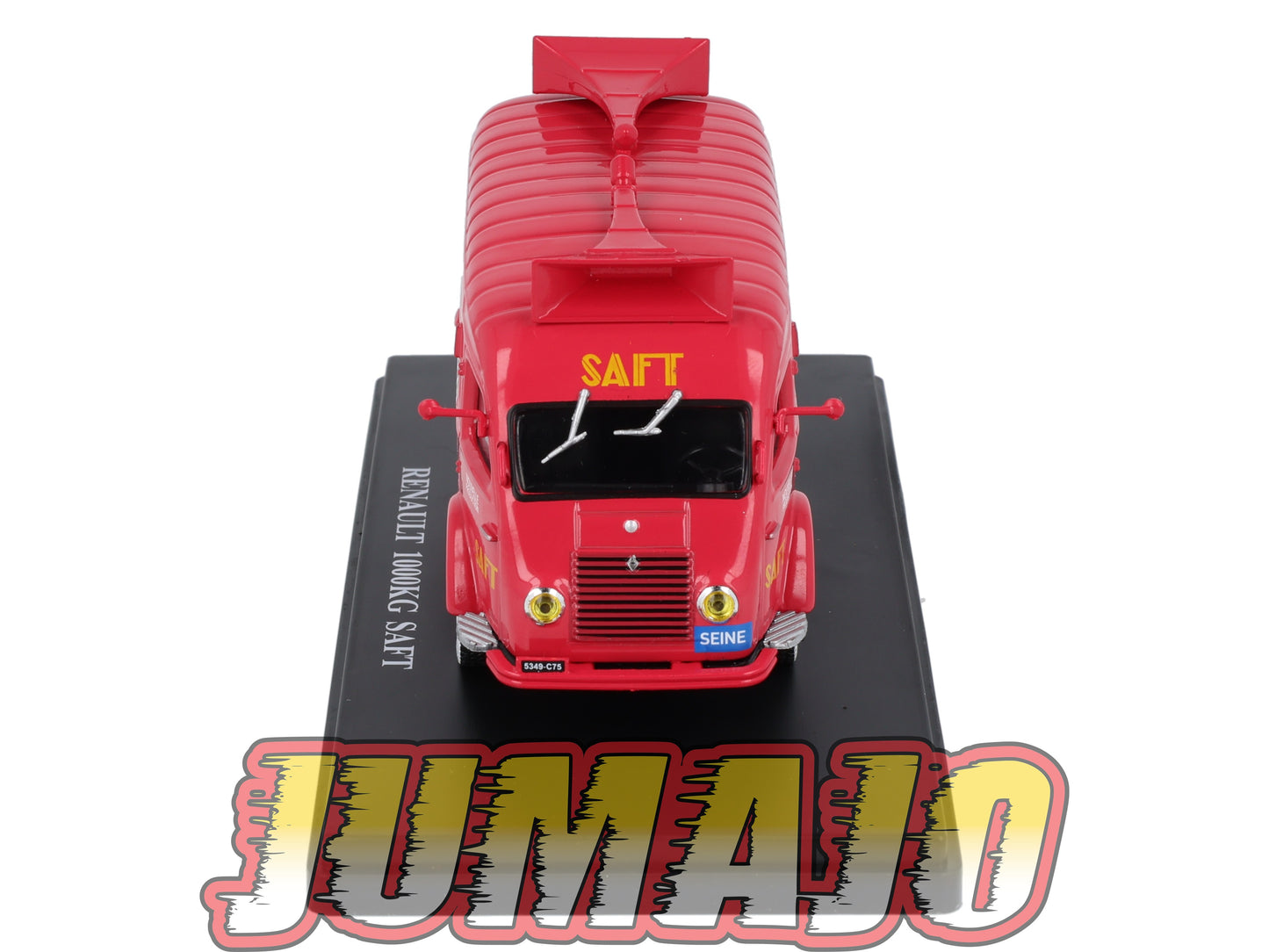 TDF75 Voiture Tour De France 1/43 HACHETTE : RENAULT 1000KG Saft Alcabloc Batterie