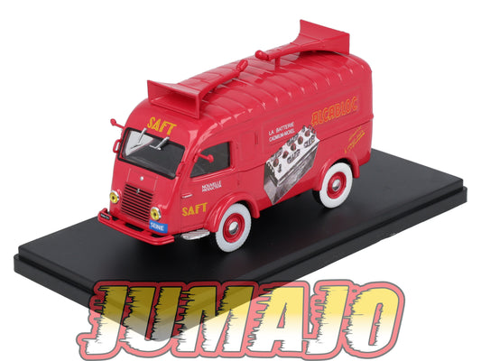 TDF75 Voiture Tour De France 1/43 HACHETTE : RENAULT 1000KG Saft Alcabloc Batterie