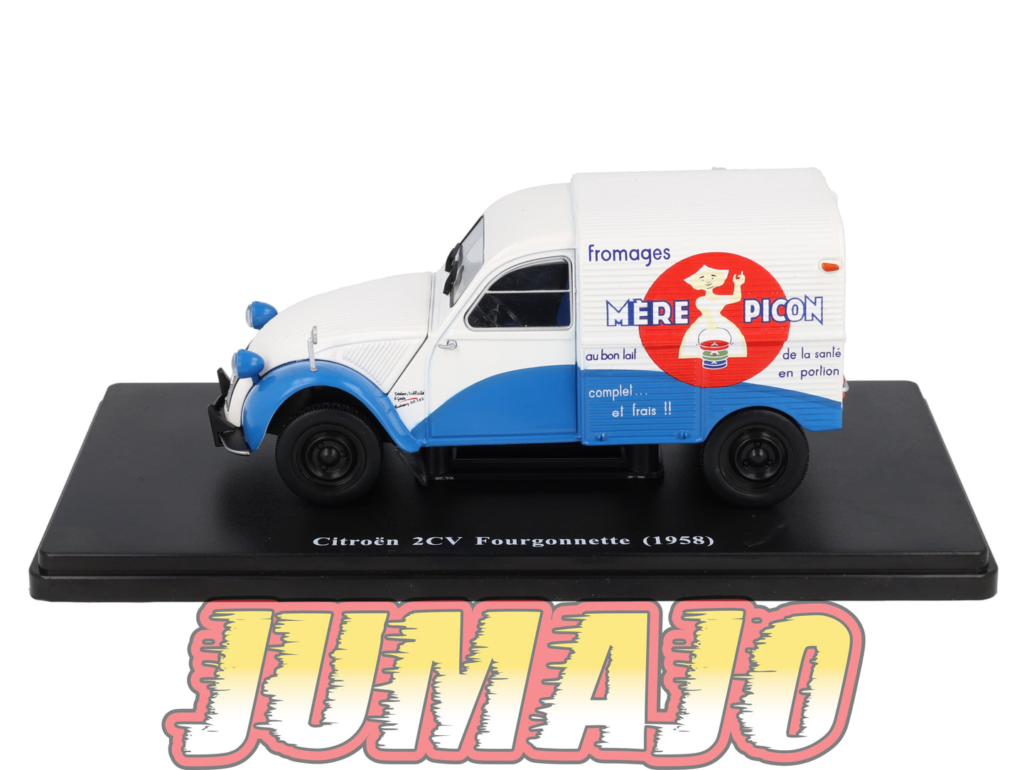 TES14 Voiture 1/24 Hachette TEST : CITROEN 2CV Fourgonnette 1958 Mère Picon