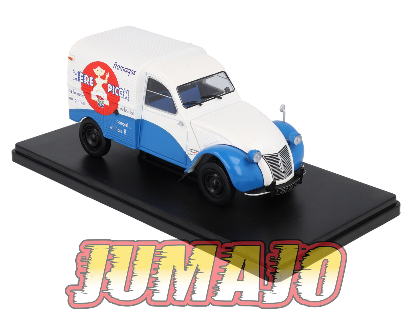 TES14 Voiture 1/24 Hachette TEST : CITROEN 2CV Fourgonnette 1958 Mère Picon