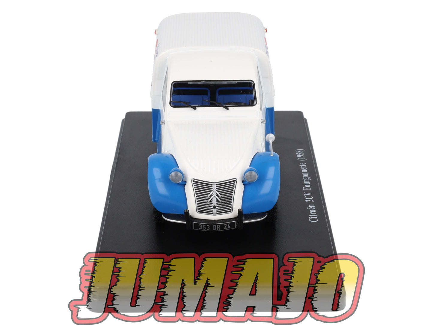 TES14 Voiture 1/24 Hachette TEST : CITROEN 2CV Fourgonnette 1958 Mère Picon