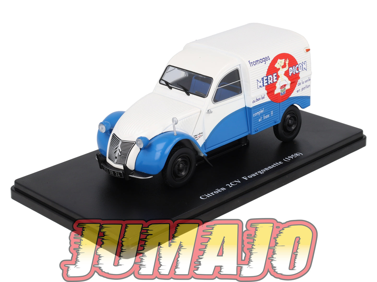 TES14 Voiture 1/24 Hachette TEST : CITROEN 2CV Fourgonnette 1958 Mère Picon
