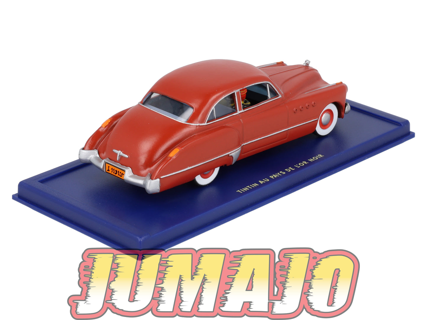 TIN10 Voiture 1/43 TINTIN atlas BUICK Americaine Rouge De Tintin Au Pays De L'or Noire Années 40